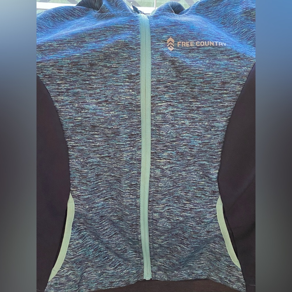 Free Country Teal and Black Active/Rainjacket